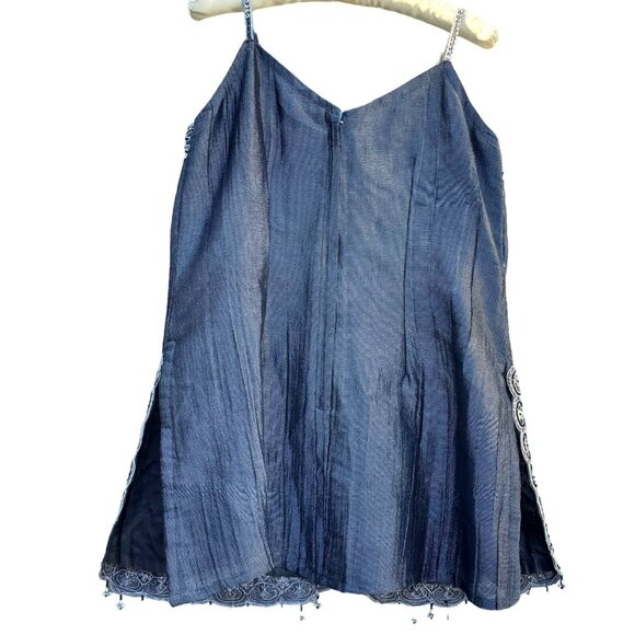 Beaded Pant Set 6 8 Silver Glittery Black Embellished Sequin Beads Bespoke - Picture 8 of 10